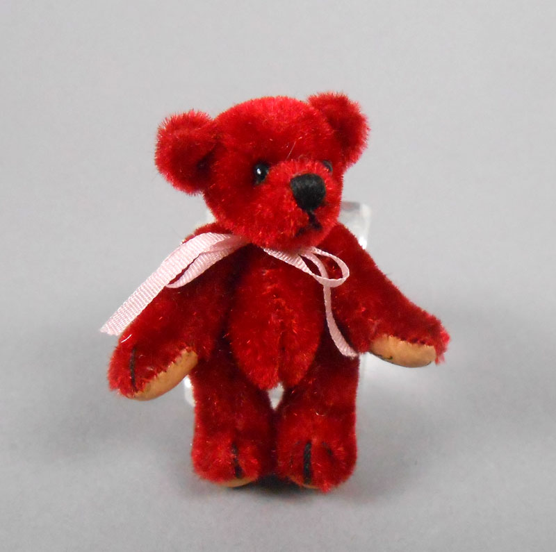Dark Red Velvet 2 inch Bear